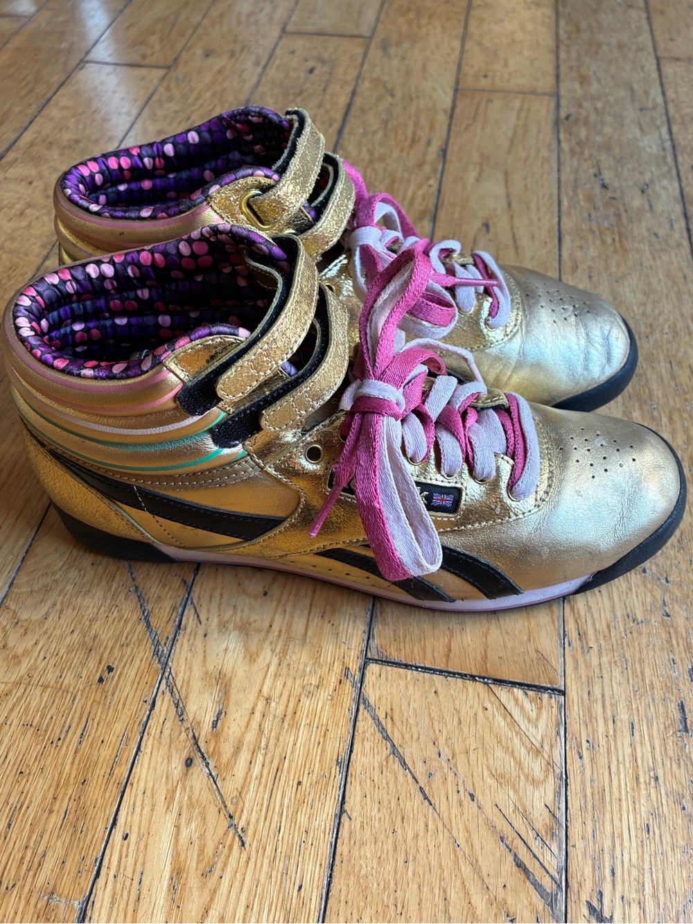Gold Reebok Freestyle Hi - RARE - Picture 4 of 5